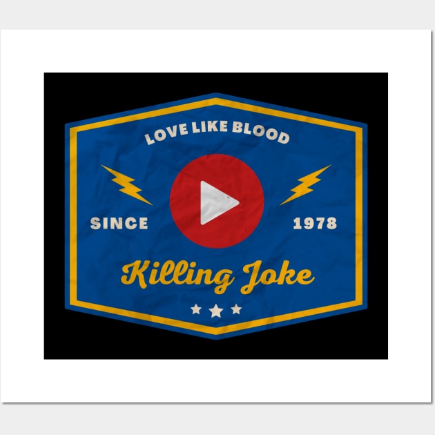 Killing Joke // Play Button Wall Art by Blue betta